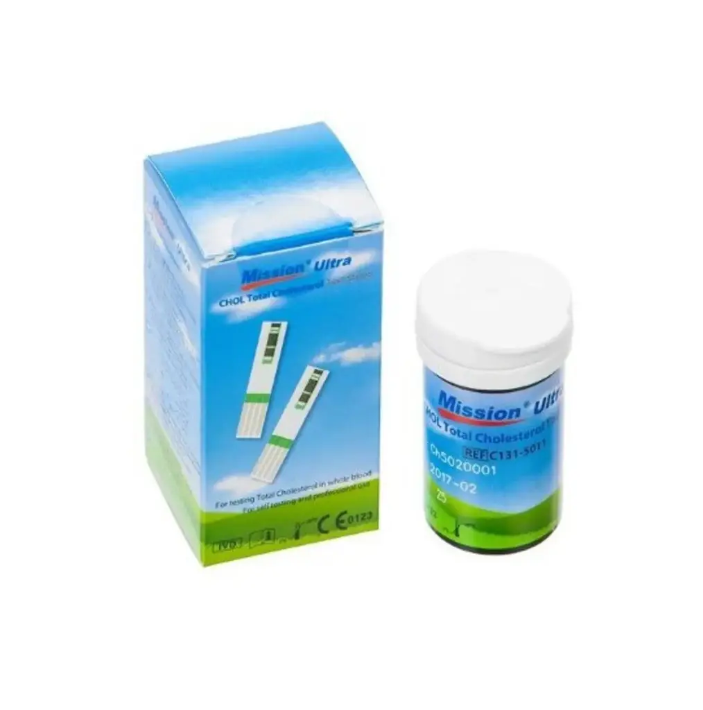 Que thử Cholesterol [Mission® Ultra CHOL Total Cholesterol Strip]
