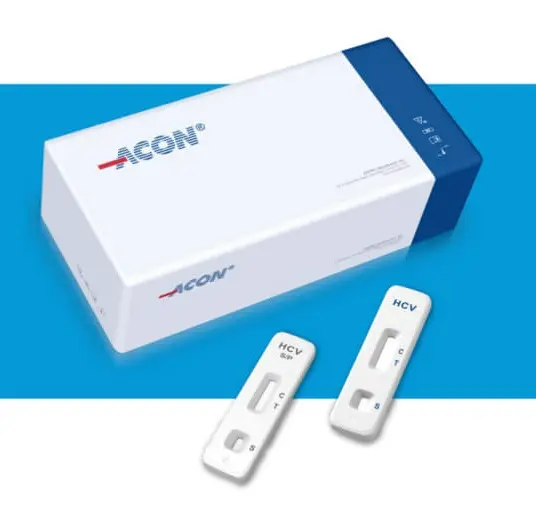 Khay thử xét nghiệm định tính kháng thể kháng HCV [ACON® HCV Rapid Test Cassette (Serum/Plasma/Whole Blood)]