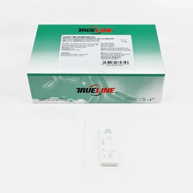 Khay thử xét nghiệm định tính kháng thể IgM, IgG kháng HEV [Trueline™ HEV IgG/IgM Rapid Test]