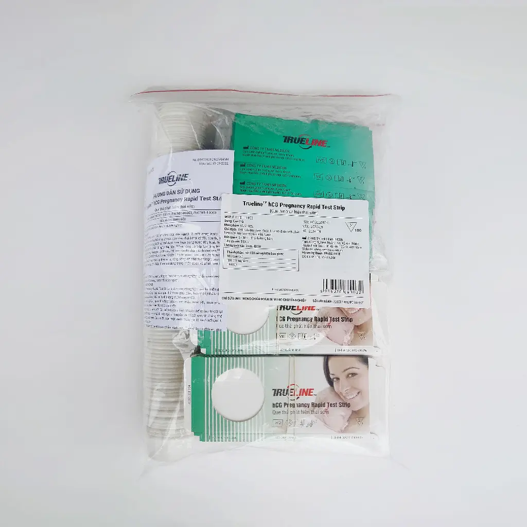 Trueline™ hCG Pregnancy Rapid Test Strip (Túi 100 Test)