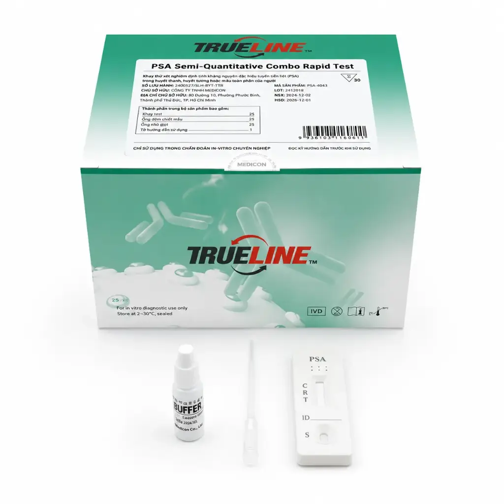 Khay thử xét nghiệm bán định lượng PSA [Trueline™ PSA Semi-quantitative Rapid Test]