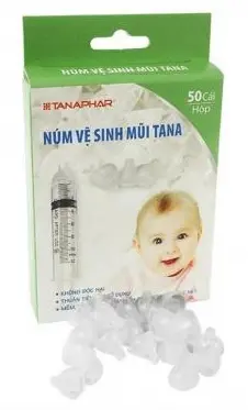 Núm Silicone vệ sinh mũi em bé TANA, hộp 50c
