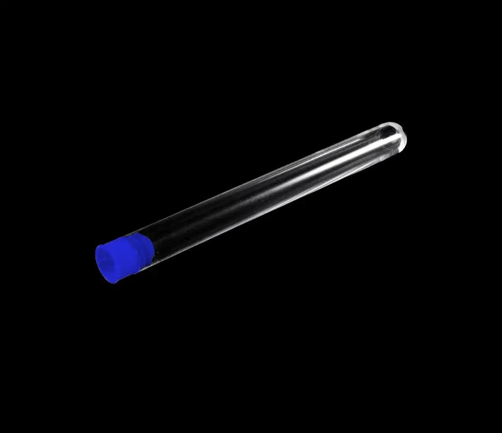 Ống nghiệm nhựa PS 16x100mm, nút xanh [Medisure™ Test tube PS 16x100mm, blue plug]