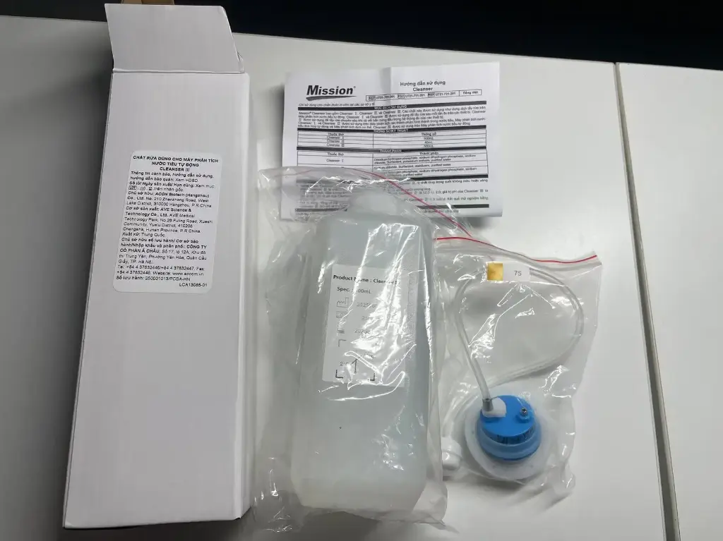 Chất rửa dùng cho máy phân tích nước tiểu tự động [Mission® Cleanser III]