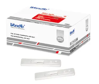 Khay thử xét nghiệm định tính kháng thể IgM kháng vi rút viêm gan A [Wondfo - Diagnostic Kit for IgM Antibody to Hepatitis A Virus (Colloidal Gold)] 