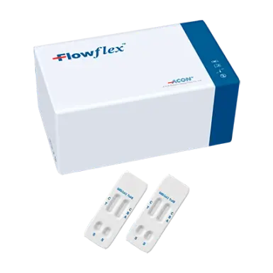 Khay thử xét nghiệm định tính và phân biệt kháng nguyên SARS-CoV-2, Influenza A, Influenza B [Flowflex™ SARS-CoV-2 & Influenza A/B Ag Combo Rapid Test]