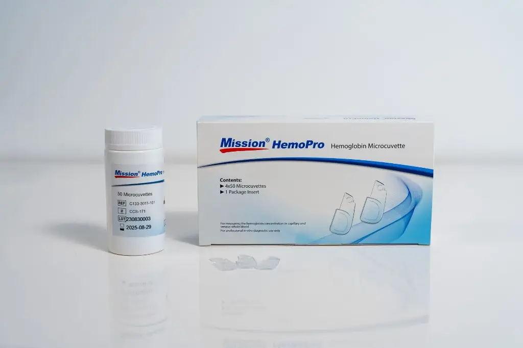 Microcuvette xét nghiệm định lượng hemoglobin (Mission® HemoPro Hemoglobin Microcuvette)