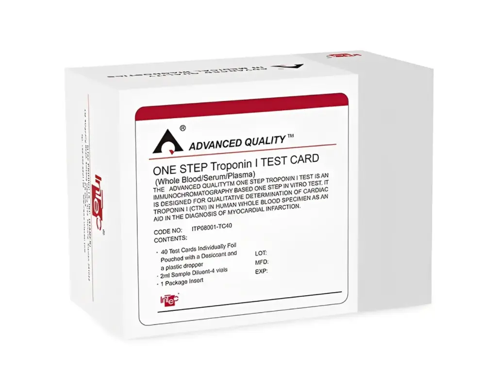 Khay thử xét nghiệm định tính Troponin I tim [Advanced Quality™ Diagnostic Kit for Troponin I (Colloidal Gold)]
