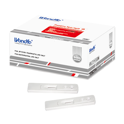 Khay thử xét nghiệm định tính kháng thể IgM, IgG kháng Dengue [Wondfo - One Step Dengue IgG/IgM Whole Blood/Serum/Plasma Test]