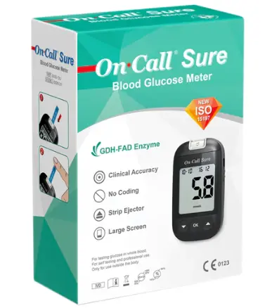 Máy đo đường huyết [On Call® Sure Blood Glucose Monitoring System] (Hộp 1)