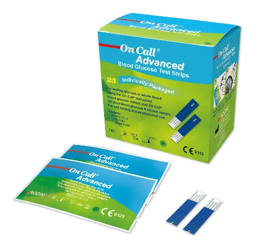 Que thử đường huyết [On Call® Advanced Blood Glucose Test Strips]