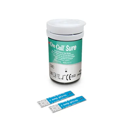 [G135-10U-1/25] Que thử đường huyết (Oncall Sure Blood Glucose Test Strip) (Hộp 25 test) (Lọ 25)