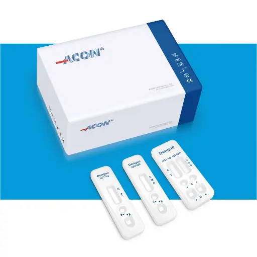 [L031-11311] Khay thử xét nghiệm định tính kháng thể IgM, IgG kháng vi rút Dengue [ACON® Dengue IgG/IgM Rapid Test Cassette (Serum/Plasma/Whole Blood)]