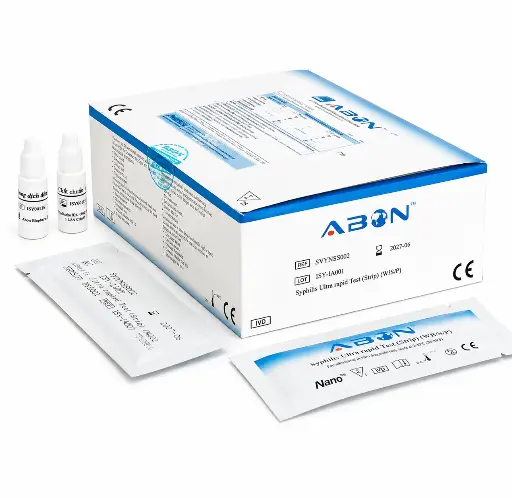 [ISY-U401] Que thử xét nghiệm định tính kháng thể kháng Syphilis [ABON™ Syphilis Ultra Rapid Test] (Hộp 50)