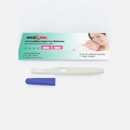 Bút thử phát hiện thai sớm [Trueline™ hCG Pregnancy Rapid Test Midstream]