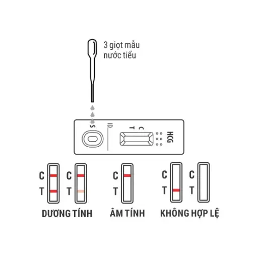 Biocheck™ hCG Pregnancy Rapid Test Device (Hộp 50*1 Test)