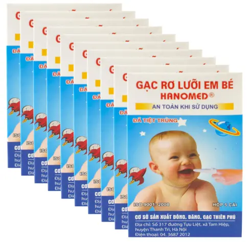 [HH356] Gạc rơ lưỡi cho bé Hanomes hộp 5C