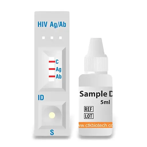 [R0018C] Khay thử xét nghiệm định tính kháng nguyên HIV-1 p24 và kháng thể kháng HIV-1 (bao gồm nhóm O) và HIV-2 [OnSite® HIV Ag/Ab 4ᵗʰ Gen Rapid Test] (Hộp 30)