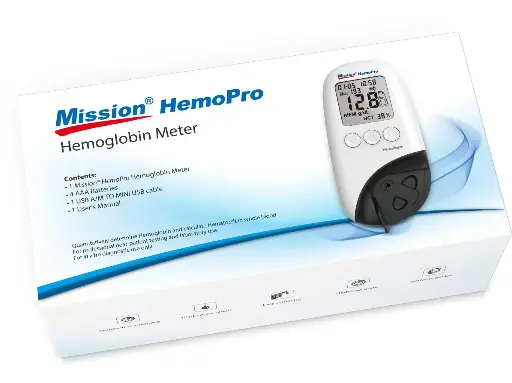 [C113-3021-201] Máy đo hemoglobin [Mission® HemoPro Hemoglobin Meter] (Hộp 1)